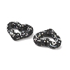 Heart Shape Polymer Clay Rhinestone Beads CLAY-NH0001-09B-04-3