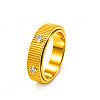 304 Stainless Steel Crystal Rhinestone Rotating Finger Rings WGE33BA-01-1
