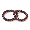 Natural Coffee Jasper Beaded Stretch Bracelets BJEW-G606-02B-10mm-1