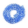 Electroplate Glass Beads Strands EGLA-A044-T6mm-A14-3