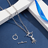 2Pcs 925 Sterling Silver Toggle Clasps STER-UN0001-46-2