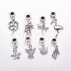 Tibetan Style Alloy European Dangle Charms MPDL-J041-AS-1