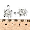 Animal Theme UV Plating Alloy Crystal Rhinestone Pendants ALRI-T012-07E-P-3
