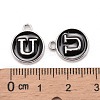 Platinum Plated Alloy Charms LS-ENAM-S118-02U-P-3