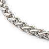 304 Stainless Steel Wheat Chain Bracelet BJEW-JB06520-4