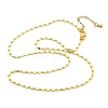 Brass Oval Link Chain Necklaces for Women NJEW-D302-26G-4