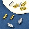 8 Sets 2 Colors 3-Strands Brass Magnetic Slide Lock Clasps KK-FS0001-60-8
