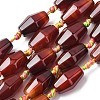 Natural Red Agate Beads Strands G-P605-K01-01B-2