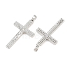 Easter Brass Micro Pave Clear Cubic Zirconia Pendants CU-CBABDE1-03P-2