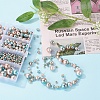 497Pcs 5 Style Rainbow ABS Plastic Imitation Pearl Beads OACR-YW0001-09A-8