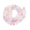 Transparent Crackle Glass Beads Strands GLAA-Q115-03A-2