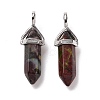 Natural Dragon Blood Pointed Pendants X-G-K329-48P-2