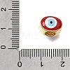 Bras Enamel European Beads KK-C263-21G-3