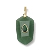 Natural Green Aventurine Pendants GG-CBA5FCC-01G-05-1