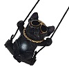 Cute Resin Swinging Bulldog Pendant Decorations HJEW-A010-01C-2