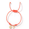 Adjustable Brass Religion Cross Virgin Charm Nylon Cord Braided Bracelets GY3057-2-1