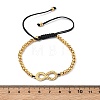 304 Stainless Steel Infinity Link Bracelets BJEW-F534-01G-5