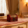 Retro Wooden Jewelry Storage Treasure Chest with Latch Clasps for Trinkets CON-CL0001-12-6