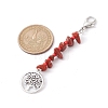 8Pcs Tree of Life Tibetan Style Alloy Pendant Decorations GG-CJA3F0-3