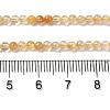 Natural Gold Rutilated Quartz Beads Strands G-B090-A30-03-5