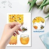 8 Sheets 8 Styles Bees Theme PVC Waterproof Wall Stickers DIY-WH0345-094-3