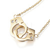 304 Stainless Steel Pendant Necklaces NJEW-N0071-12G-1