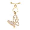 Brass Micro Pave Clear Cubic Zirconia Toggle Clasps KK-N254-86G-1