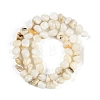 Natural Freshwater Shell  Beads Strands BSHE-H109-06-3