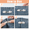 10 Sets 10 Style Alloy Enamel Adjustment Waist Tightener Buckle Buttons FIND-FH0005-37-3