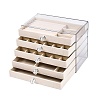5-Tier PET Plastic Jewelry Storage Drawer Boxes CON-N016-01A-2