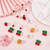 BENECREAT 64Pcs 4 Styles Transparent Acrylic Pendants OACR-BC0001-19-4