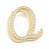 Brass Micro Pave Clear Cubic Zirconia Pendants CU-CBA8481-01G-Q-1