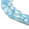 Imitation Jade Glass Beads Strands GLAA-P058-06A-03-3