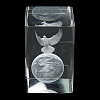 3D Laser Engraving Animal Glass Figurine DJEW-R013-01A-3