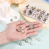 100Pcs 10 Styles 1-Hole Acrylic Shank Buttons BUTT-TA0001-59-6