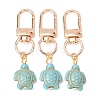 20Pcs Sea Turtle Synthetic Turquoise Pendant Decorations HJEW-CP00071-1