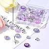 DIY Tibetan Style Alloy & Resin European Beads Making Finding Kits DIY-FS0006-78D-10