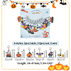 Alloy Enamel Halloween Theme Pendant Locking Stitch Markers HJEW-AB00009-2
