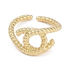 Brass Cuff Rings RJEW-U030-02G-02-2