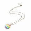 Rainbow Pride Necklace NJEW-F290-01B-2