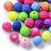 Spray Painted Acrylic Beads MACR-T035-009-1