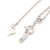 Rhodium Plated 925 Sterling Silver Chain Extender STER-C005-02P-2