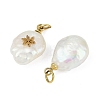 Natural Keshi Pearl Pendants STAS-Z136-01G-05-2