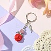 Resin & Alloy & Glass Keychain KEYC-MZ00015-04-2