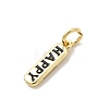 Brass Enamel Charms KK-P338-01G-G01-2
