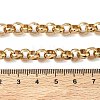 7MM 304 Stainless Steel Rolo Chain Necklaces for Women Men NJEW-Z115-01G-5