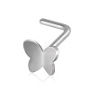 304 Stainless Steel L-Shaped Nose Rings WGAA0D0-01-2