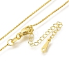 Brass Box Chain Necklaces for Women NJEW-M045-02G-2