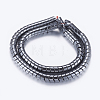 Non-magnetic Synthetic Hematite Beads Strands G-P338-05A-8x4mm-2