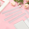 Plastic Loose Leaf Book Binder Hinged Rings AJEW-WH20098-137B-03-7